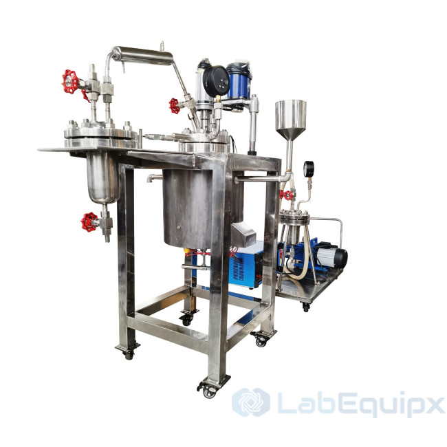 Pressure Reactor with Condensing System & Vacuum Pump LEPRCSVP Pressure Reactor with Condensing System & Vacuum Pump LEPRCSVP