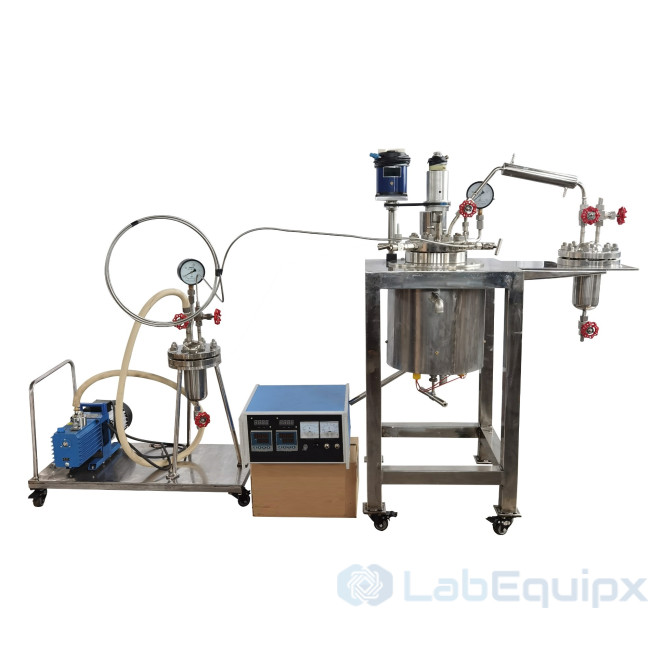 Pressure Reactor with Condensing System & Vacuum Pump LEPRCSVP Pressure Reactor with Condensing System & Vacuum Pump LEPRCSVP