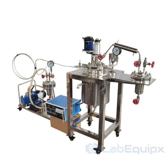 Pressure Reactor with Condensing System & Vacuum Pump LEPRCSVP Pressure Reactor with Condensing System & Vacuum Pump LEPRCSVP