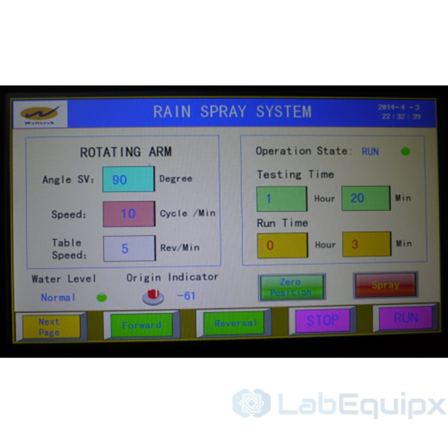 IP Rain Spray Test Chambers LEIPRSTC