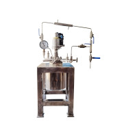 Lab Pressure Reactor with External Condenser, Relux and Receiver LELPRECRR Lab Pressure Reactor with External Condenser, Relux and Receiver LELPRECRR