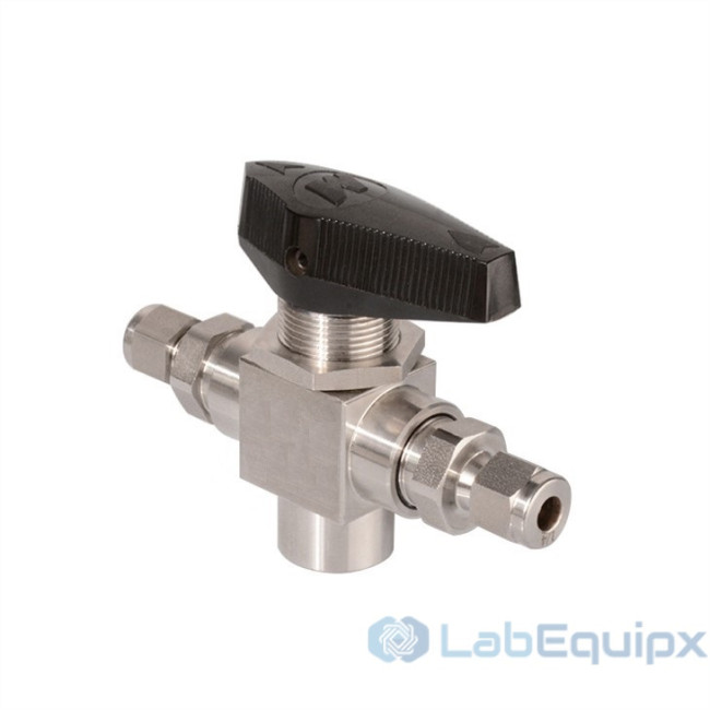 3 Way Double Ferrules Trunnion Ball Valves 6000PSI