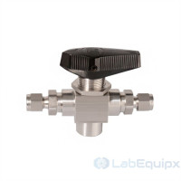 3 Way Double Ferrules Trunnion Ball Valves 6000PSI