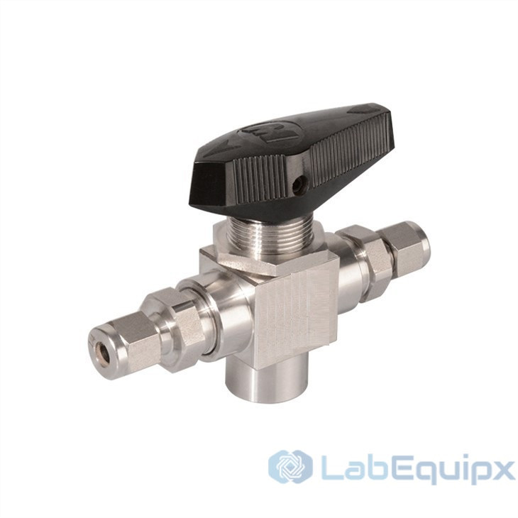 3 Way Double Ferrules Trunnion Ball Valves 6000PSI