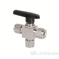 3 Way Double One-Piece Instrumentation Ball Valves 3000PSI