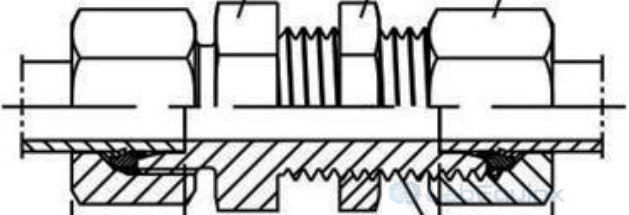 Stainless Steel Single Ferrule Bulkhead Union