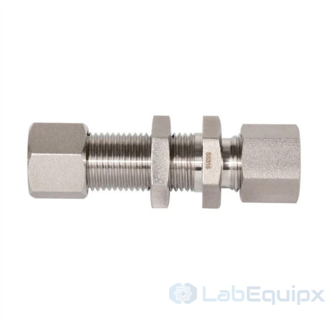 Stainless Steel Single Ferrule Bulkhead Union