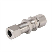 Stainless Steel Single Ferrule Bulkhead Union