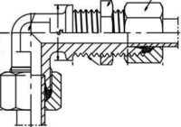 Single Ferrule Bulkhead Elbow
