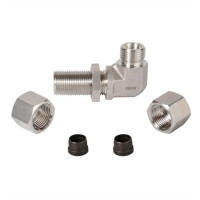 Single Ferrule Bulkhead Elbow