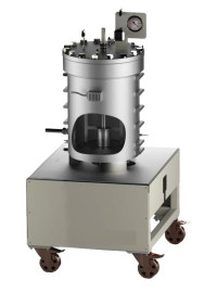 Floor stand stirred pressure vessel