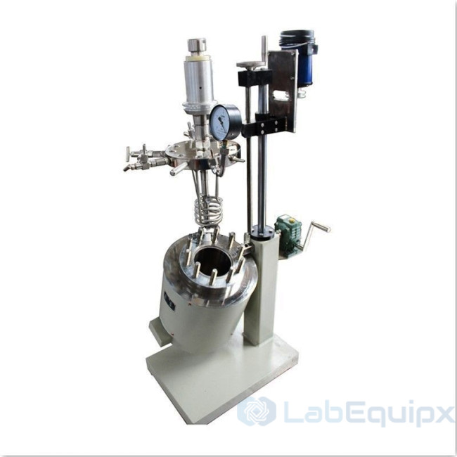 Stirred Lab Pressure Reactor with Lift and Tilt LEC276 Stirred Lab Pressure Reactor with Lift and Tilt LEC276