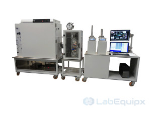 Core flood system for EOR by microbial injection LE/MICROBFLOOD