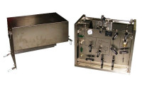 Downhole sampling transfer bench