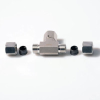 Single Ferrule Swivel Nut Branch Tee