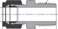 Double Ferrules Thermocouple Male Connectors