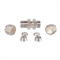 Double Ferrules Bulkhead Unions