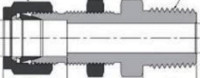 Double Ferrules Bulkhead Male Connectors