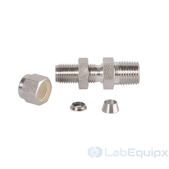 Double Ferrules Bulkhead Male Connectors