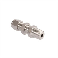 Double Ferrules Bulkhead Male Connectors