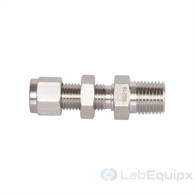 Double Ferrules Bulkhead Male Connectors