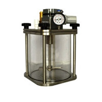 Glass Metering Tanks with Electric Motor LEMTEMG