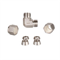 Double Ferrules Tube Union Elbows