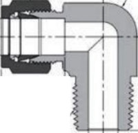 Double Ferrules NPT Male Thread Elbows