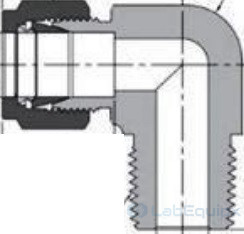Double Ferrules NPT Male Thread Elbows