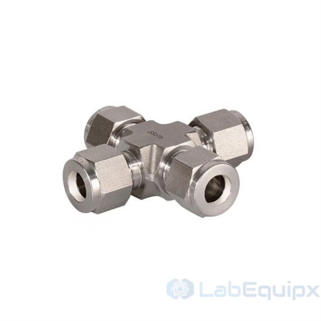 Double Ferrules Tube Union Crosses