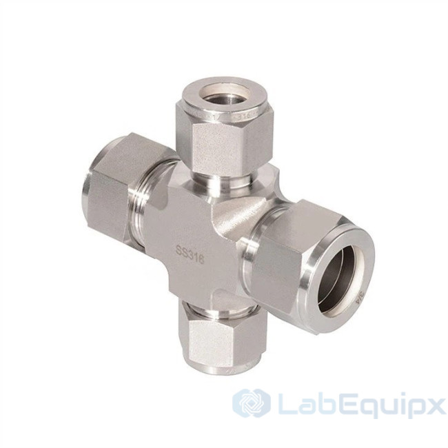 Double Ferrules Reducing Union Crosses