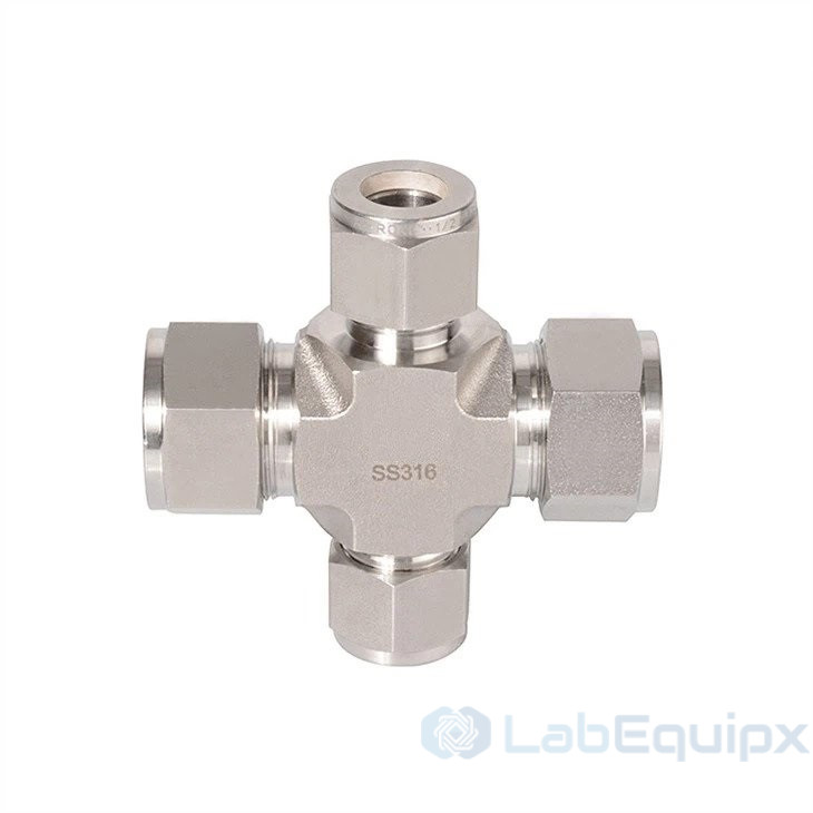 Double Ferrules Reducing Union Crosses