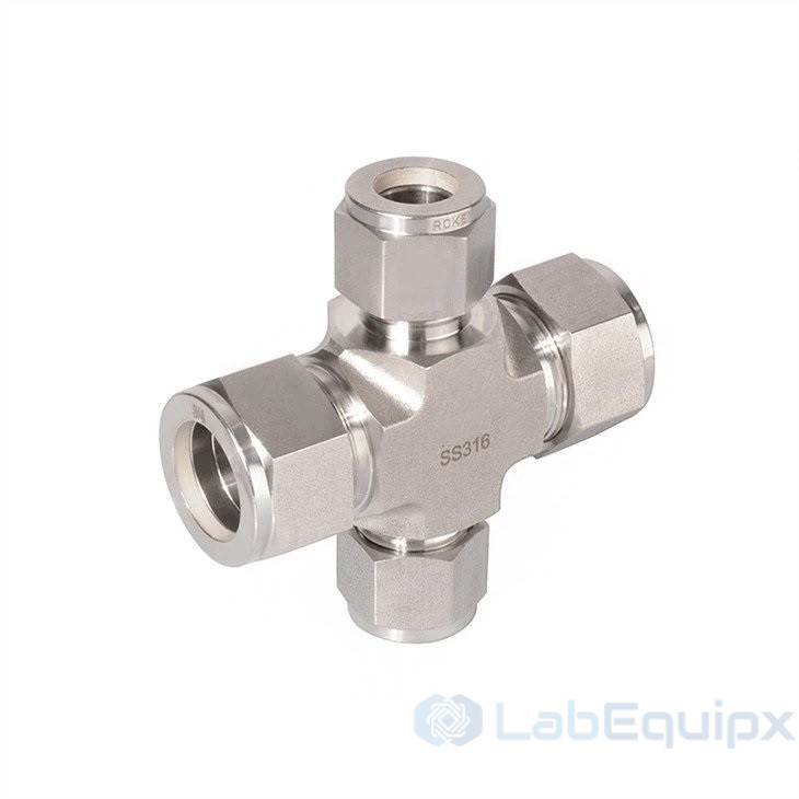 Double Ferrules Reducing Union Crosses