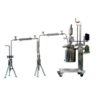 Lab Pressure Reactor with External Condener and Receiver