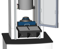 Triaxial cell automatic-centering specimen base