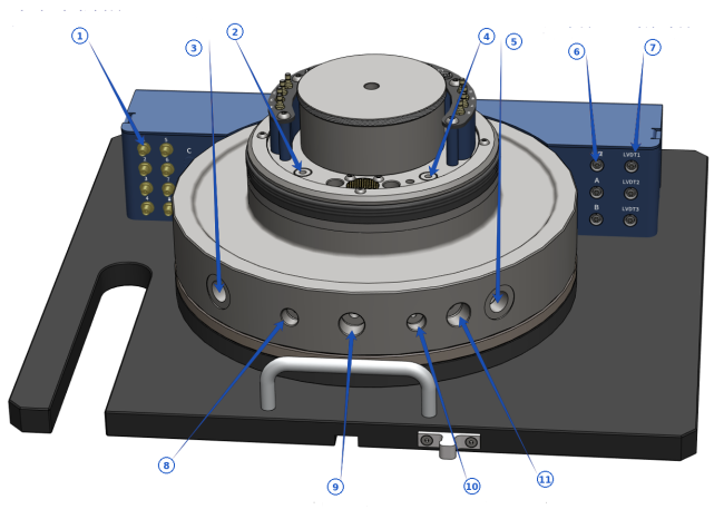 Triaxial cell interface layout