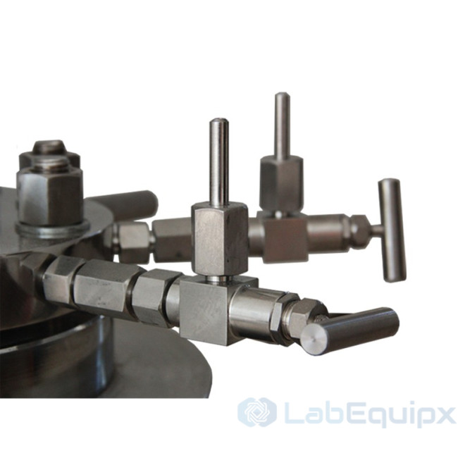 Lined Lab Pressure Reactor with Lifting Lowering functions LEPTFE